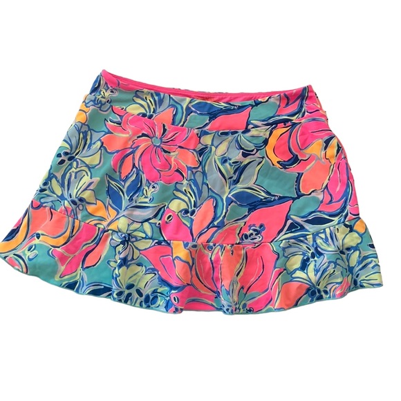 Lilly Pulitzer Dresses & Skirts - Lilly Pulitzer Luxletic Seaside Aqua Breezy Babe Print Skorts Medium